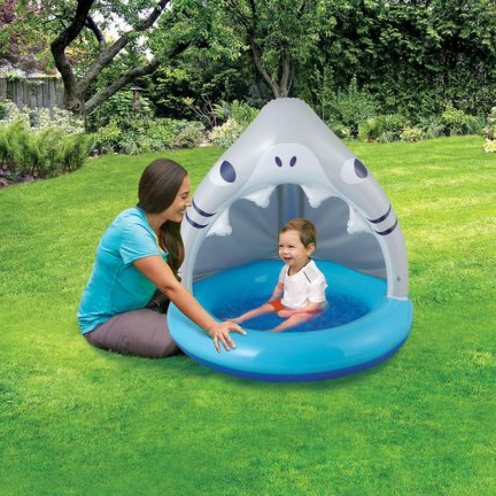 NEW Play Day Inflatable Baby Shade Pool- Shark